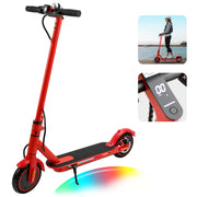 Artudatech Electric Scooter G056-010-Red 350W Motor 21 MPH Speed 25 Mile Range 8.5-Inch Tires Red