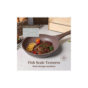 Carote A01657 Granite Nonstick Cookware Sets, Brown Granite, 10 Pcs