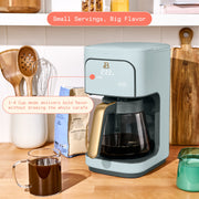 Beautiful 29456 12-Cup Programmable Coffee Maker, Cornflower Blue by Drew Barrymore
