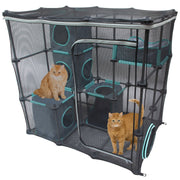 Kitty City CM-10172-CS01 Outdoor Mega Kit Cat Furniture, Black, O/S