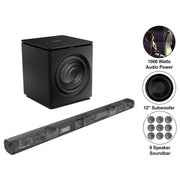 Monster MNSBA44H Soundstage Pro Dolby Atmos 7.1.2 Channel Soundbar with 12