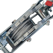 Hyper Tough 2 Ton Steel Dual Gear Power Puller, 4000 lbs Load Capacity, Hand Operated, Galvanized Finish