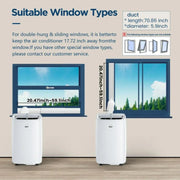 DuraComfort DP11CD Portable Air Conditioners 11000 BTU 7250BTU (SACC) White