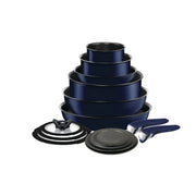 T-fal L816SE74 Ingenio Expertise 14 Piece Nonstick Cookware Set, Blue