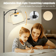 Elemore Home Standing Floor Lamp With Remote Control and 3 Color Temperatures