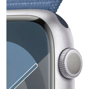 Apple Watch Gen 9 Series 9 45mm Silver Aluminum - Winter Blue Sport Loop MR9F3LW/A
