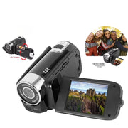 Yuehuam Portable Full HD 1080P Digital Video Camera, 16MP, 2.7 Inch Rotatable LCD Screen, 16X Digital Zoom, Built-In Mic and Speaker, Black
