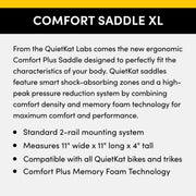 QuietKat Premium Comfort Bike Saddle