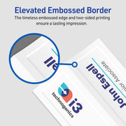 Avery Tent Cards, Embossed Border, Heavyweight Matte White Cardstock, 2.5 in x 8.5 in, 100 Pack