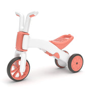 Chillafish Bunzi 2-in-1 Gradual Balance Bike and Tricycle, Adjustable Seat, Silent Non-Marking Tires, Flamingo, Large