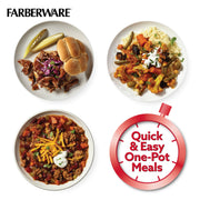 Farberware 48296 6-Quart Aluminum Stovetop Pressure Cooker, 15 PSI