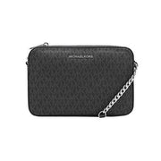 Michael Kors 35H9STTC3B-001 Jet Set Large East West Crossbody Black MK Signature, Black