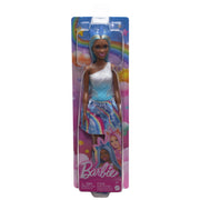 Mattel Barbie Unicorn Doll with Blue Fantasy Hair, Ombre Blue Outfit, Removable Headband and Clip-On Tail Accessories HRR14