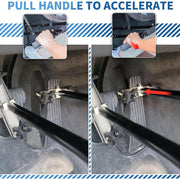 OceanicEcho Hand Controls for Disabled Drivers, Adjustable Length 20.1-27.5 in, All-Black, Portable, Tool-Free Install
