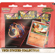 Pokemon Mega Evolution Ascended Heroes Tech Sticker Collection with Foil Promo Card, Tech Sticker Sheet, and 3 Booster Packs