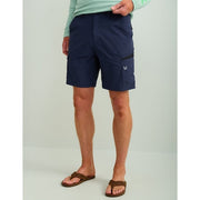 HUK Icon Performance Men's Fishing Shorts, UPF 50+ Sun Protection, Quick-Dry, Stain-Resistant, Multiple Pockets, Naval Academy, 32 Waist, 9 Inseam