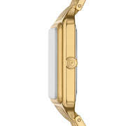Fossil Raquel Women's Gold-Tone Stainless Steel Watch with Genuine Green Malachite Dial, 26mm ES5341