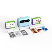 myFirst Camera Insta 20 Kids Instant Print Digital Camera, 16MP, Thermal Printing, Blue, Includes 9 Rolls Paper and Travel Case FC3001SA