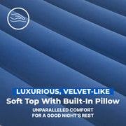 Bestway SleepSupport Twin Air Mattress 12 in, Built-in AC Pump, Durable PVC, Portable with Storage Bag