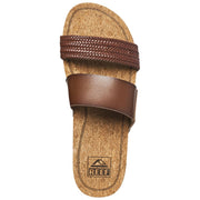 Reef Cushion Vista Hi Braided Slide Sandals for Ladies - Chocolate - 6M