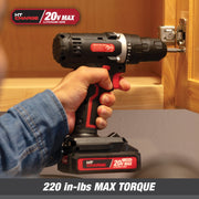 Hyper Tough 20-Volt Max Lithium-Ion 1.5Ah 70-Piece Cordless Drill Project Kit with Battery and Charger
