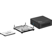 MSI Cubi 5 12M Mini PC, Intel Core i5-1235U, 16GB DDR4 RAM, 256GB SSD, WiFi 6E, Bluetooth 5.2, Dual LAN, Thunderbolt 4, HDMI, Black