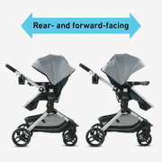 Graco Modes Nest Travel System Stroller, 3-in-1 Infant Car Seat Carrier, Pramette, Toddler Stroller, Reversible Seat, Aluminum Frame, Pink, 2173544