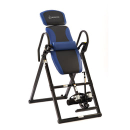 Medisonic Therapeutic Heavy Duty Steel Frame Inversion Table with Adjustable Headrest and Lumbar Support Pad, Foldable Design, 300LB Capacity, 510100B