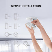 SITERWELL ELECTRONICS GS886A-3WCAR-1PACK Hardwired Interconnected Smoke and Carbon Monoxide Detector, White