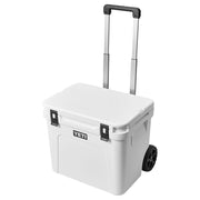 YETI RDE60WH Roadie 60 Wheeled Cooler with Retractable Periscope Handle, White