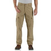 Carhartt Force Relaxed Fit Ripstop Cargo Work Pants for Men, Dark Khaki, 38x32