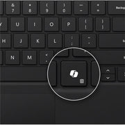 Microsoft Surface Pro Keyboard, Mechanical Keys, Backlit, Large Glass Touchpad, Adjustable Angles, Black, EP2-00395