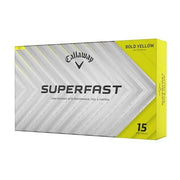 Callaway Superfast Golf Balls, Bold Yellow, 15-Pack, Exceptional Distance and Soft Feel, 643106215