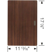 Blanco 232002 16 in. Precision Bowls Walnut Wood Compound Cutting Board