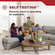 Kidde 20SD10 Smoke Detector, 10-Year Battery Powered, LED Warning Light Indicators, 2 Pack