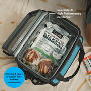 Arctic Zone Titan Iceless Zipperless Soft Cooler with Deep Freeze Gel Ice Blanket, 25 Quart, 38-Can Capacity, Bright Blue or Quarry Gray