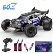 AUOSHI 1217 1:14 Upgraded RC Car, Metal Drivetrain, 60MPH Brushless Motor, Blue, 1217