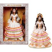 Barbie 93873134 Signature Dia De Muertos 2025 Collectible Doll in Ruffled Cream Gown