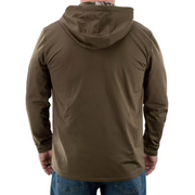 Tekari Men's Axial 1/4 Zip Performance Hunting Hoodie, Blaze, Classic Fit, Polyester, Long Sleeve, S