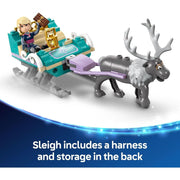 LEGO 43256 Disney Frozen Anna's Sleigh Adventure Building Toy Set