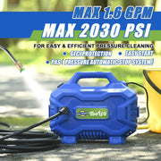 TOOLCY 1400.TPWUA01 Pressure Washer 2030 PSI Max, Blue
