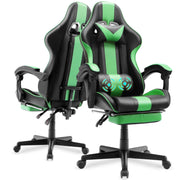 SOONTRANS Green Gaming Chair for Adult, Green New - Material: PVC