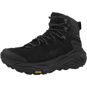 Hoka Kaha 3 GTX Men's Hiking Boots, Weather-Resistant GORE-TEX, Leather Upper, Vibram Megagrip Outsole, Black, Size 11, 1162530-BBLC