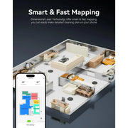Enboya DL30pro Robot Vacuum and Mop Combo, Lidar Navigation with Mapping,Super Slim and 9000Pa Suction