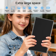 YQSavior Android 15 Tablet, 7 Inch IPS HD Touch Screen, 8GB RAM, 32GB Storage, Quad-Core 1.5GHz Processor, 5MP Rear Camera, Wi-Fi, Bluetooth, GPS, FM Radio, Black, Q2S Pro