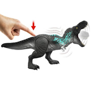 Mattel Jurassic World Muscle Madness Tyrannosaurus Rex Action Figure, 21.5-Inch, Multicolor, Grow Feature and Roar, JKG92