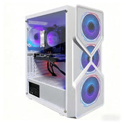 STGAubron Gaming Desktop PC, AMD Ryzen 5 5500 up to 4.2GHz, NVIDIA GeForce RTX 3050 6GB, 16GB DDR4 RAM, 512GB SSD, WiFi 6, Bluetooth 5.2, RGB Fans, Windows 11 Home