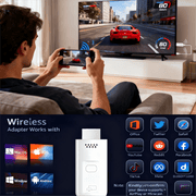 ITISSOFT Wireless HDMI Transmitter and Receiver 2-in-1, 4K Decode, 1080P Full HD Output, Dual-Band 2.4G/5G Wireless, Portable for Laptop PC Phone to TV Projector Monitor HDMI01