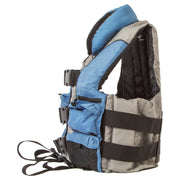 Body Glove Angler Fishing Vest, USCG Approved, Lightweight, Blue/Gray, 2XL