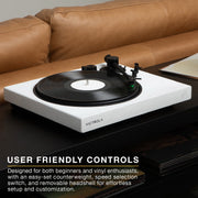 Victrola Wave Bluetooth Turntable with Auracast Broadcast, Audio-Technica AT-VM95E Cartridge, Green, VPT-1520-GRN
